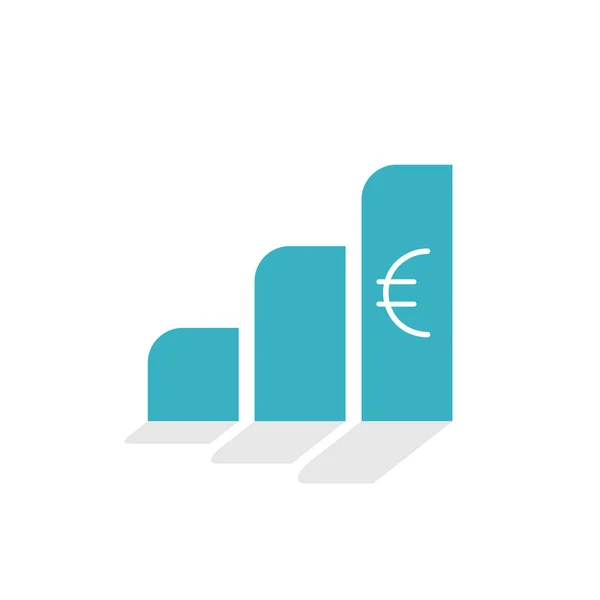Geschäftsgrafik Symbol Vektor Illustration — Stockvektor