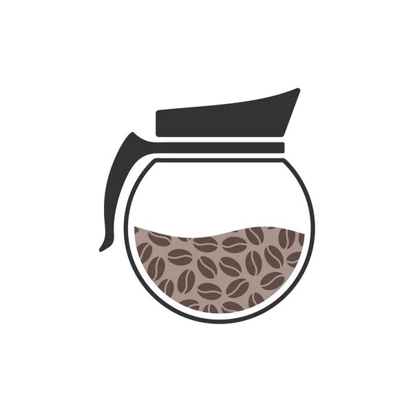 Wzór Symbolu Słoika Kawy — Wektor stockowy