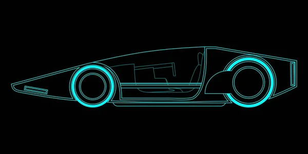 Framtida Vektorillustration För Fordon — Stock vektor