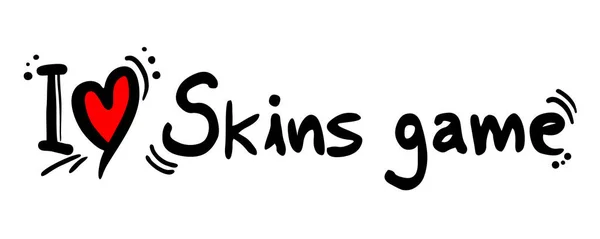 Skins Jogo Amor Vetor Ilustração —  Vetores de Stock