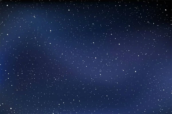 Noční Obloha Mnoha Hvězdami Pozadí — Stockový vektor
