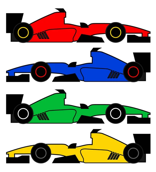 Racing Bil Vektor Illustration — Stock vektor