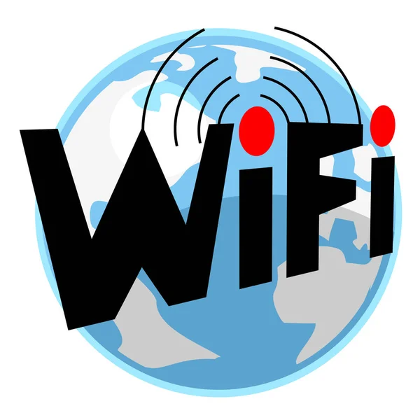 Dünya internet vektör illüstrasyonu