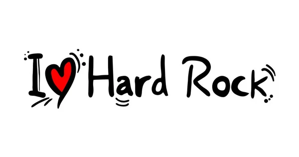 Hard Rock Muziek Stijl Vector Illustratie — Stockvector
