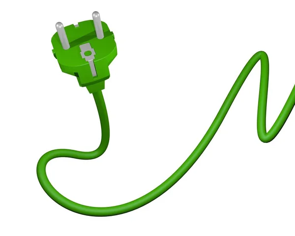 Grön Energi Vektor Illustration — Stock vektor