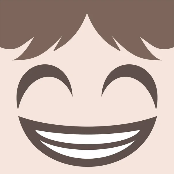 Happy Face Draw Vector Illustratie — Stockvector