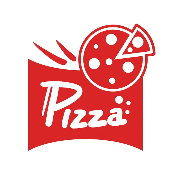 Pizza Emblema Design Vetor Ilustração — Vetor de Stock