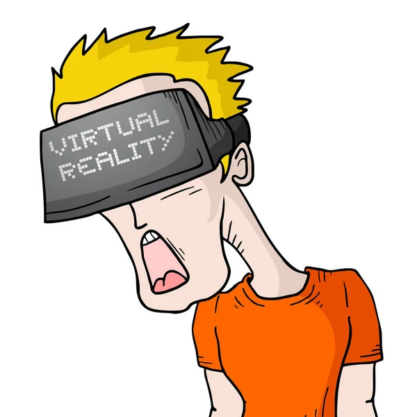 Realidade Visão Virtual Ilustração Vetorial —  Vetores de Stock