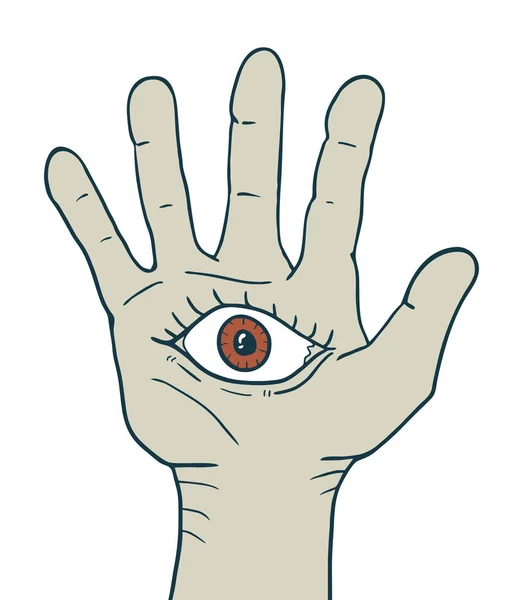 Zombie Hand Vector Illustration — Stock Vector
