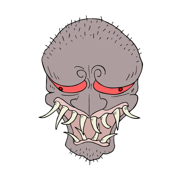 Tecknad Monster Vektor Illustration — Stock vektor