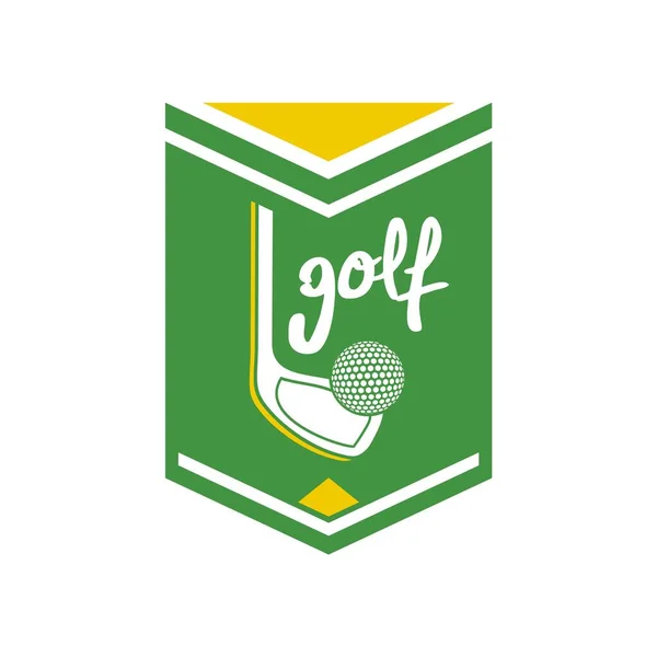 Diseño Emblema Golf Vector Ilustración — Archivo Imágenes Vectoriales