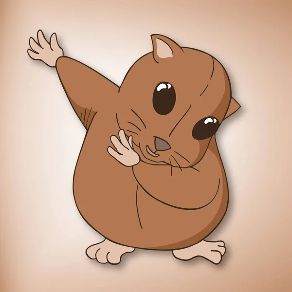 Tapılası Hamster Vektör Çizimi — Stok Vektör