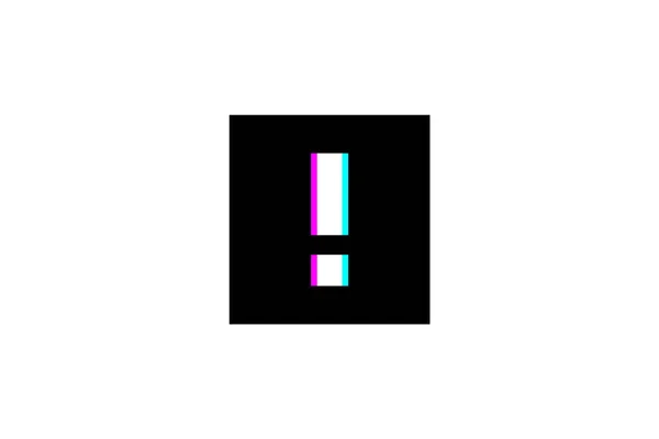 Conception Symbole Exclamation — Image vectorielle