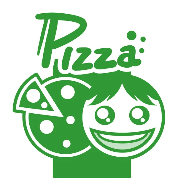 Ícone Pizza Ilustração Vetorial — Vetor de Stock