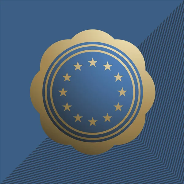 Ilustrasi Vektor Simbol Eropa - Stok Vektor