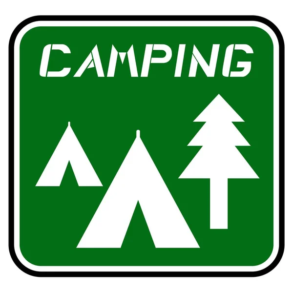 Icon Camping Vector Illustration — Stock Vector
