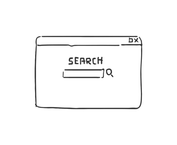 Funny Design Searching Menu — Stock Vector