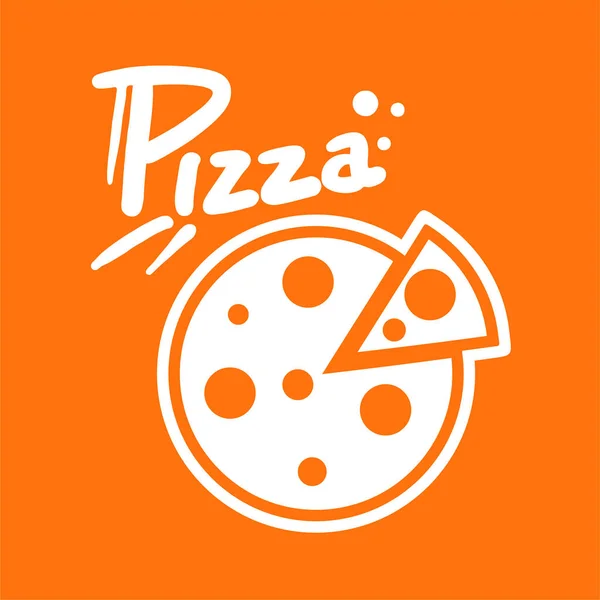 Pizza Icono Vector Ilustración — Vector de stock