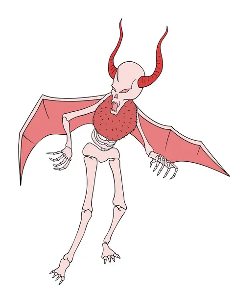 悪魔の絵ベクトル図 — ストックベクタ