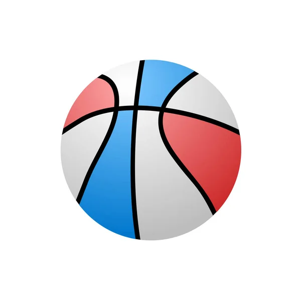 Vektorová Ilustrace Ikony Basketbalu — Stockový vektor