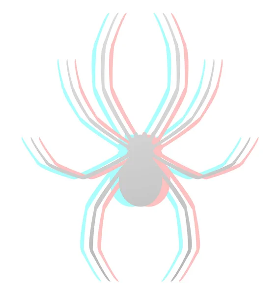 Ilustración Vectorial Una Linda Araña Dibujos Animados — Vector de stock