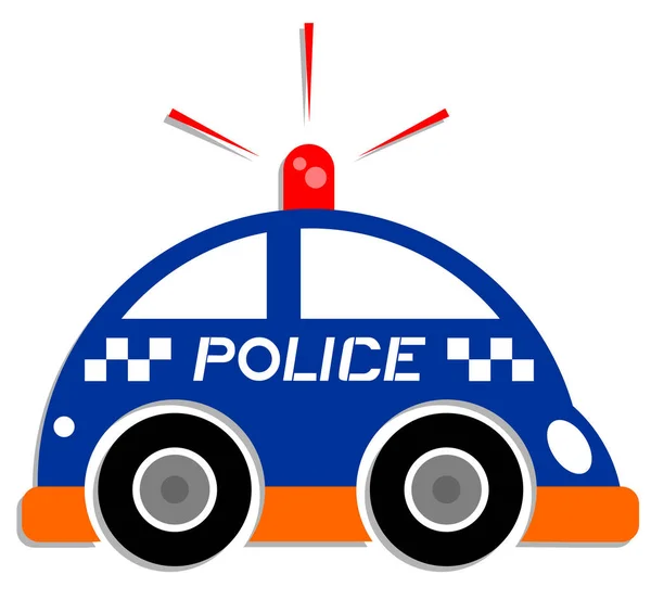 Voiture Police Conception Simple — Image vectorielle