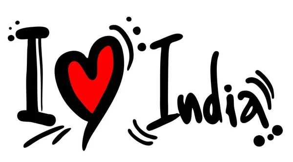 Miłość Indyjski Wektor Ilustracja — Wektor stockowy