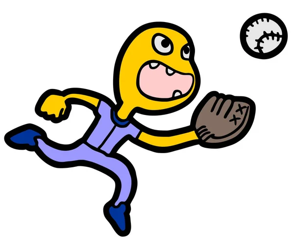 Doll Baseball Vector Illustration — 스톡 벡터