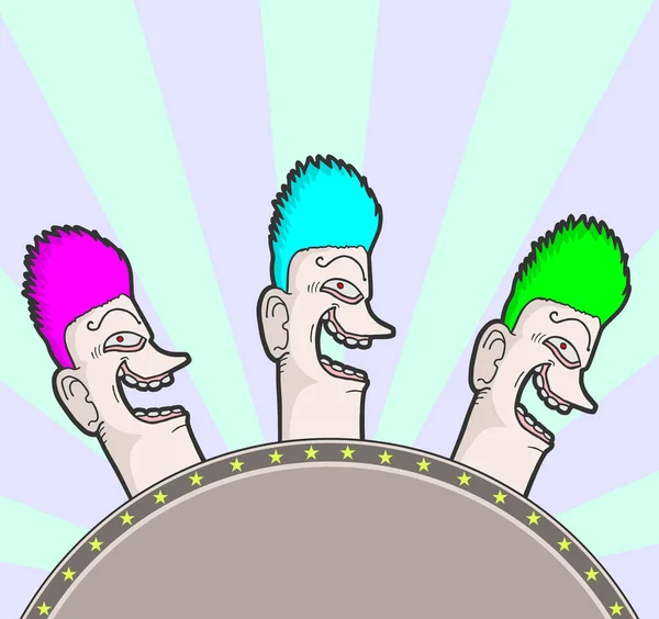 Zirkus Cartoon Vektor Illustration — Stockvektor