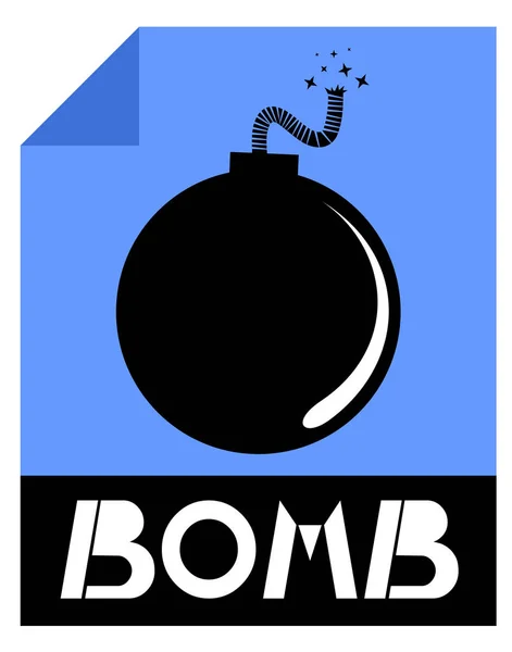 Bomb Sign Vector Illustration — стоковый вектор