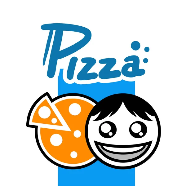 Pizza Símbolo Vetor Ilustração — Vetor de Stock