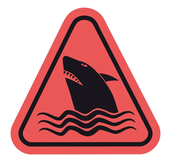 Shark Icon Vector Illustration — Stock Vector