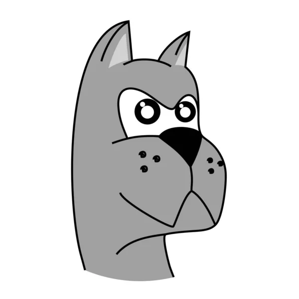 Ilustração Vetorial Cão Dos Desenhos Animados — Vetor de Stock
