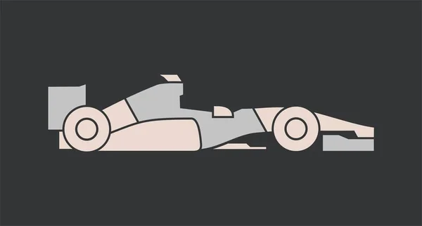 Design Racing Formel Bil Vektor Illustration — Stock vektor