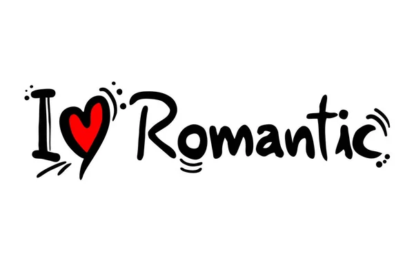 Romantic Music Style Love Vector Illustration — Stock Vector