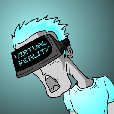 3B sanal oyun vektör çizimi