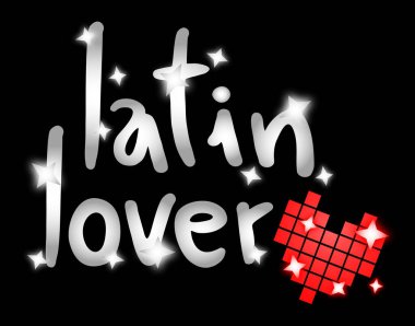 Latin sevgili vektör illüstrasyonu