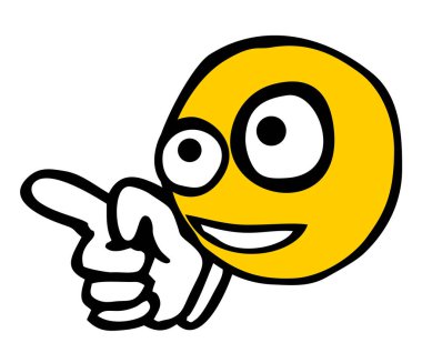 Çizgi film ikon vektör illüstrasyonu