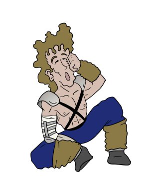 Uyuyan Adam vektör çizimi 