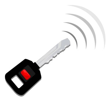 Uzak anahtar vektör illüstrasyonu