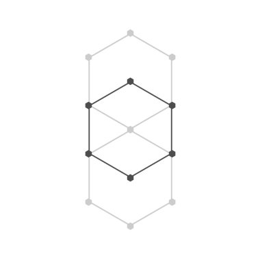 Pentagon ikon vektör illüstrasyonu