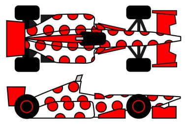 Spor araba vektör illüstrasyonu