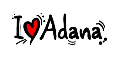 Adana ileti vektör illüstrasyonunu sev