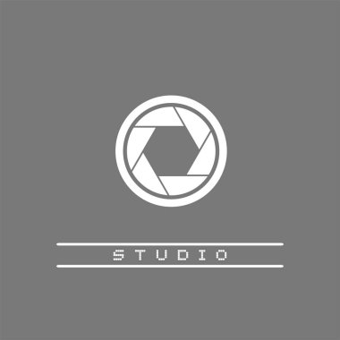 Deklanşör kamerası vektör illüstrasyonu