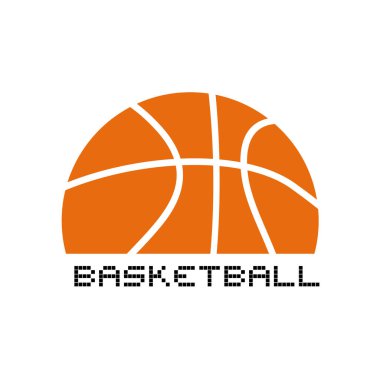 Basketbol ikonu vektör illüstrasyonu