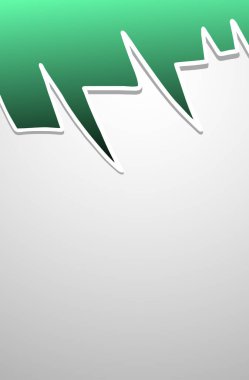 Yeşil çerçeve vektör çizimi