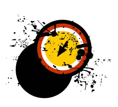 Metnin için alanı olan grunge arkaplanı