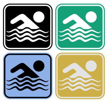 Yüzme Havuzu Icon set