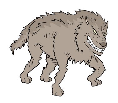 İsyancı kurt vektör çizimi