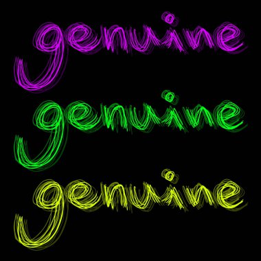 Hakiki pankart vektör illüstrasyonu